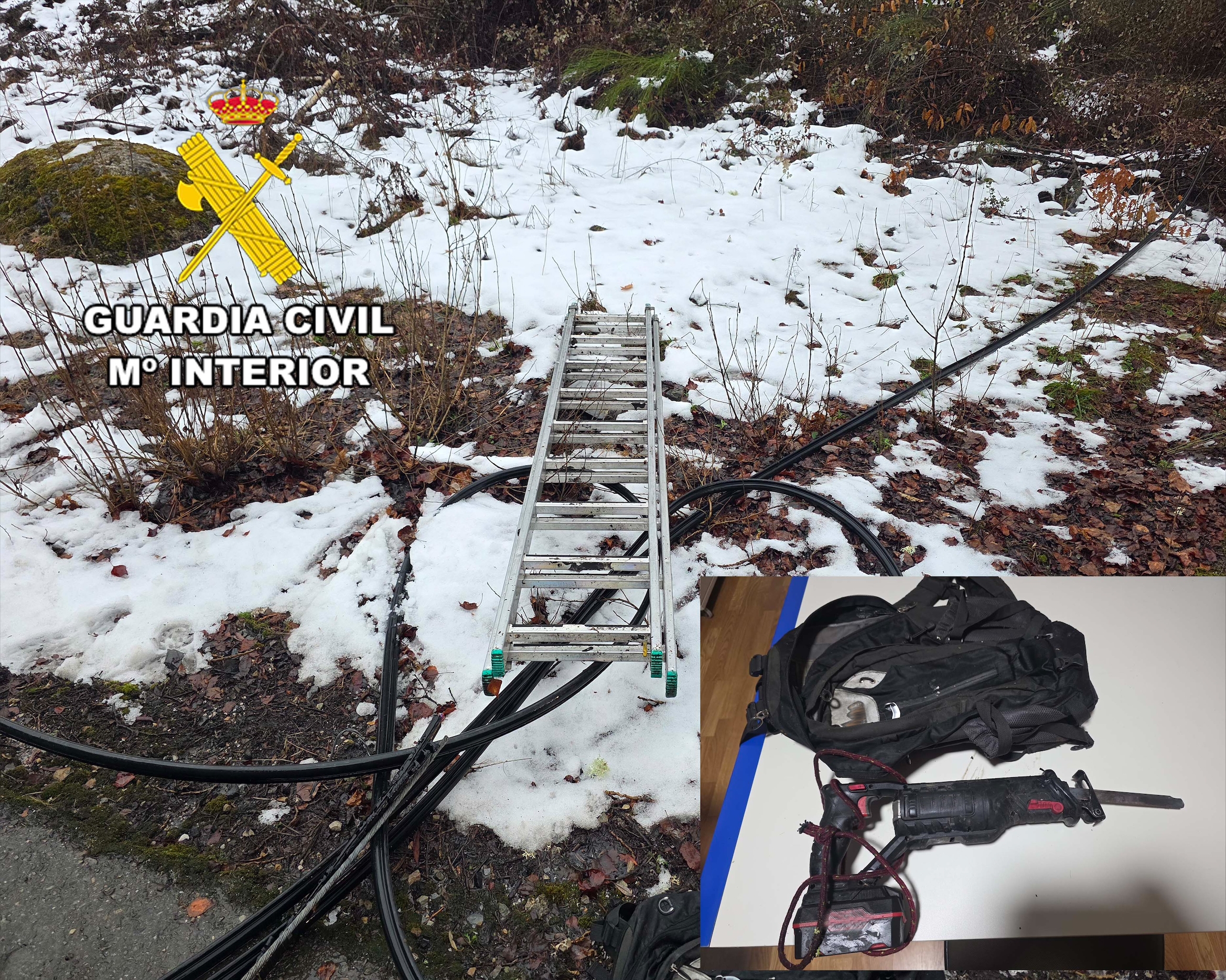 Hurto cobre en Páramo del Sil