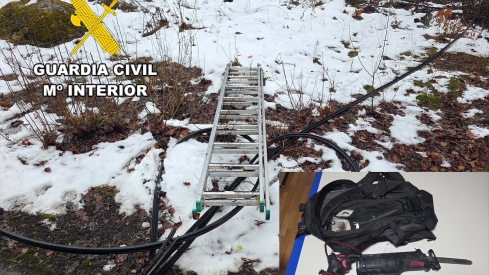 Hurto cobre en Páramo del Sil