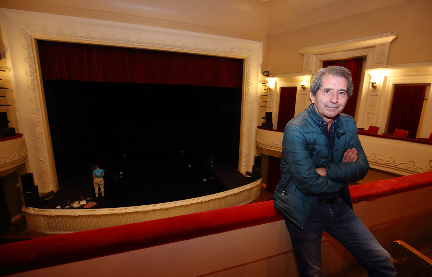 César Sánchez ICAL. El director del teatro Bergidum de Ponferrada, Miguel Ángel Varela, en las instalaciones del teatro que cumple 25 años desde su reinauguración.