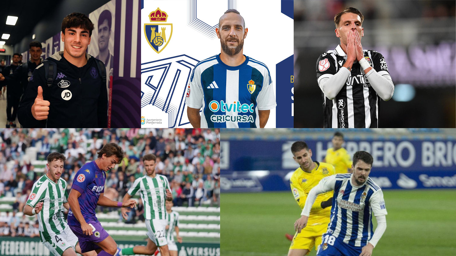 Nuevas caras de la Ponferradina tras el mercado de fichajes de invierno