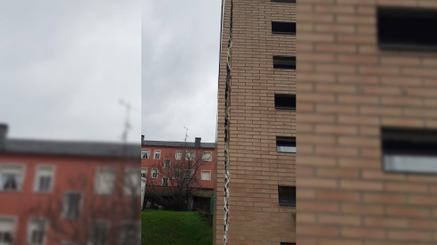 Grieta en el centro cívico de Santo Tomás. Grieta en el centro cívico de Santo Tomás.