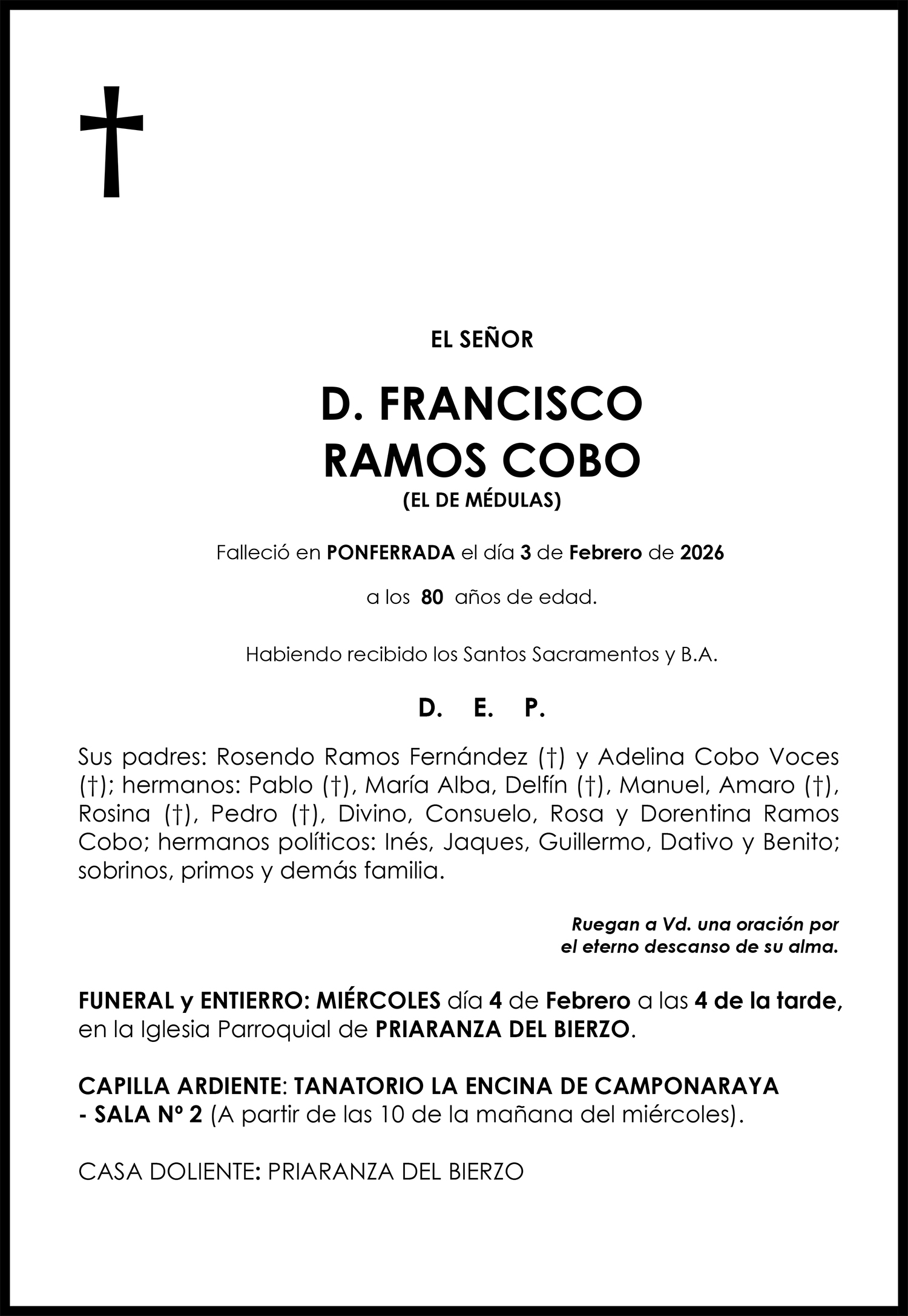 FRANCISCORAMOS COBO(EL DE MÉDULAS) 