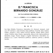 FRANCISCA  BERNARDO GONZÁLEZ