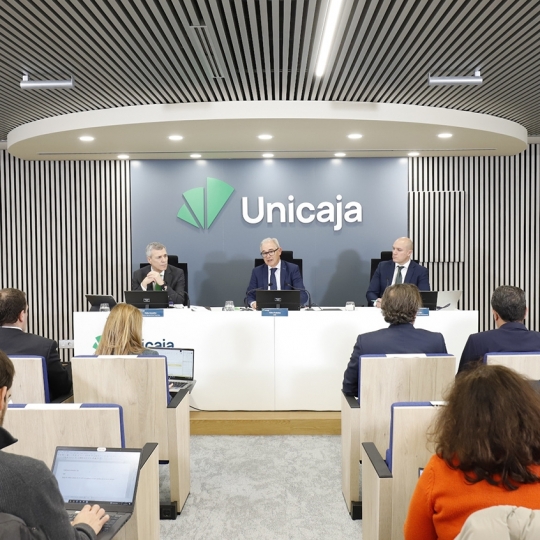 Presentación de los datos de Unicaja 