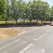 Punto donde se instalará los nuevos accesos a Ciuden y la Térmica Cultural 