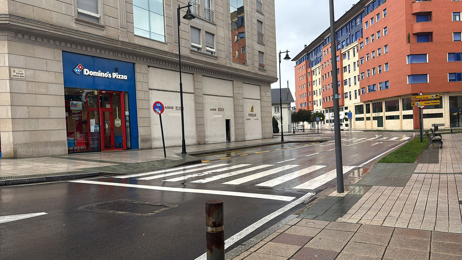 Atropello frente al Dominos .