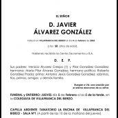 JAVIER  ÁLVAREZ GONZÁLEZ