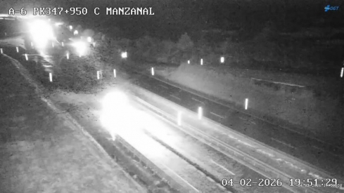 Estado de la A6 en el Puerto del Manzanal a estas horas