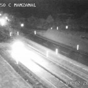 Estado de la A6 en el Puerto del Manzanal a estas horas