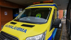 Ambulancia en el Hospital del Bierzo
