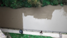 César Sánchez / ICAL. Día de intensa lluvia en Ponferrada