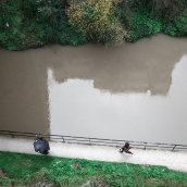 César Sánchez / ICAL. Día de intensa lluvia en Ponferrada