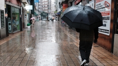 César Sánchez / ICAL. Día de intensa lluvia en Ponferrada