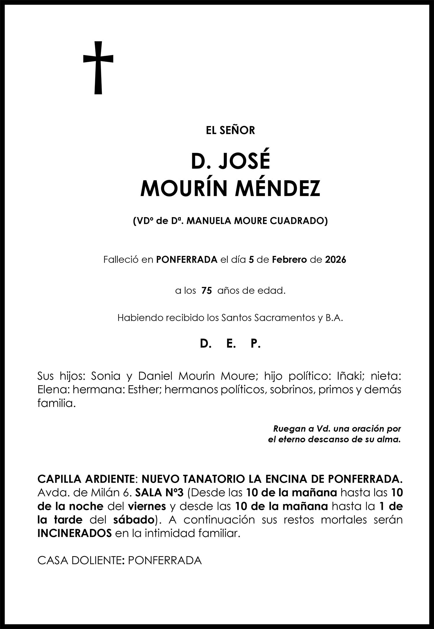 JOSE MOURIN MENDEZ