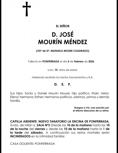 JOSE MOURIN MENDEZ