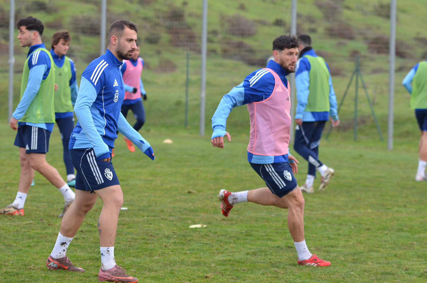 Entrenamiento de la Ponferradina antes de recibir al Celta Fortuna | Foto: Sociedad Deportiva Ponferradina 
