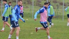 Entrenamiento de la Ponferradina antes de recibir al Celta Fortuna | Foto: Sociedad Deportiva Ponferradina 
