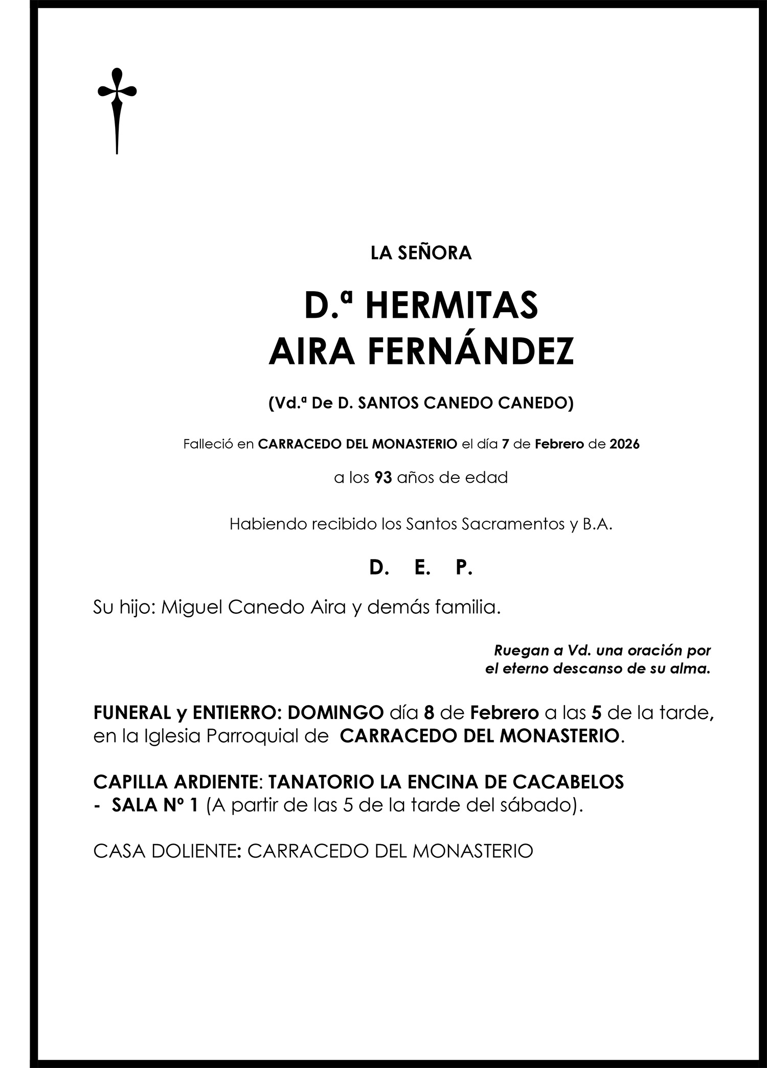 HERMITAS AIRA FERNÁNDEZ