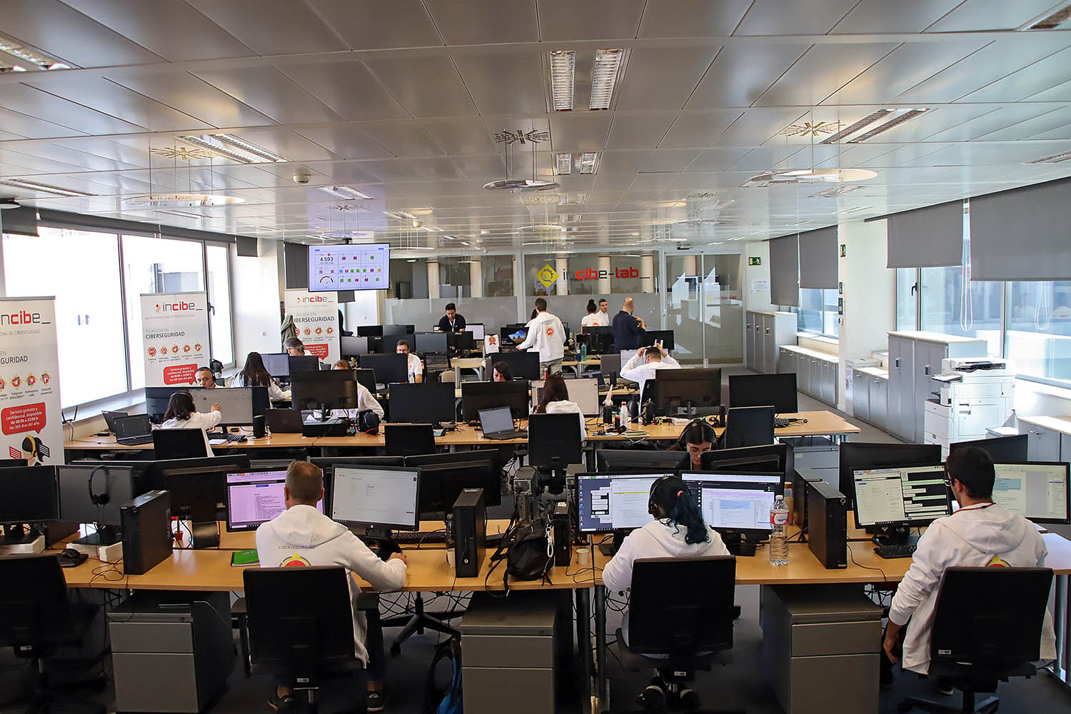 Peio García / ICAL. El Instituto Nacional de Ciberseguridad celebra un simulacro en vivo de un ciberataque y crisis realista de ransomware e intentos de intrusión en los servicios públicos