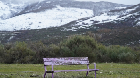 César Sánchez / ICAL. Nieve en la localidad de San Cristóbal de Valdueza 