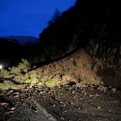 Desprendimiento en la N VI en Vega de Valcarce | Imagen cedida a InfoBierzo