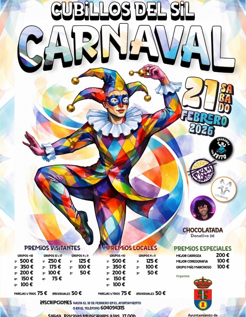Cartel Carnaval Cubillos del Sil 2026 Cartel Carnaval Cubillos del Sil 2026
