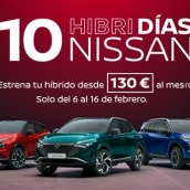 Cartel promocional “Los 10 días Híbridos” de Nissan