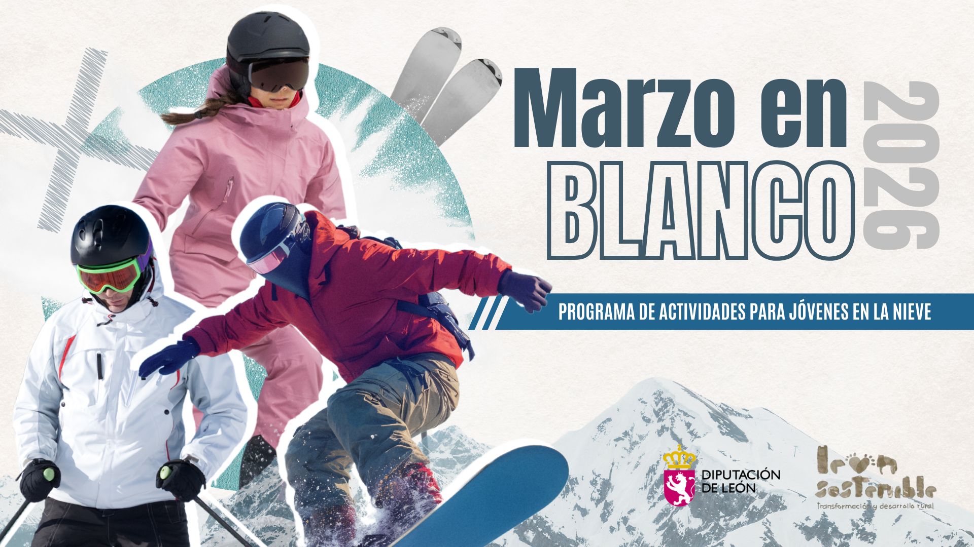 Cartel "Marzo en blanco"