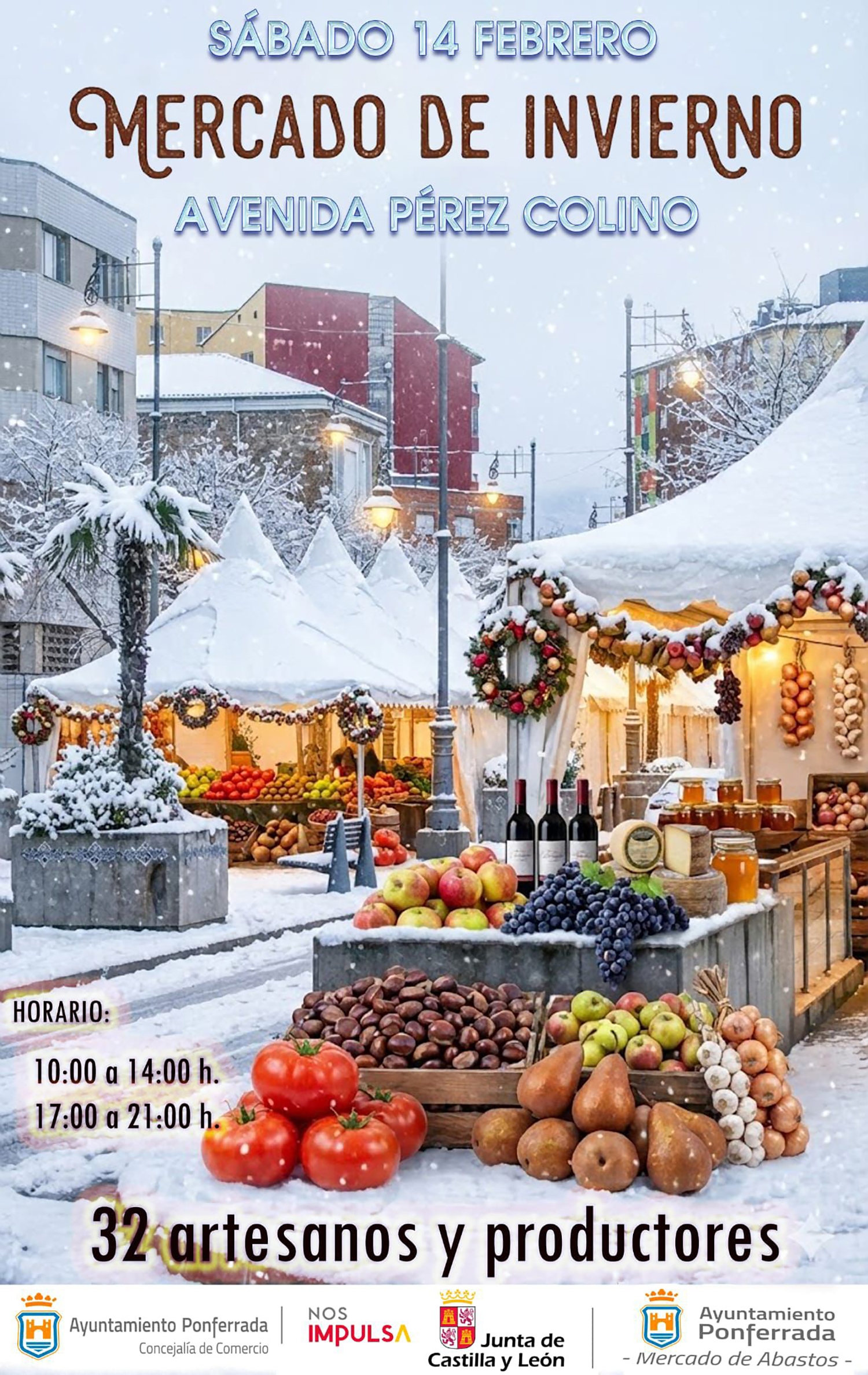 Cartel del Mercado de Invierno de Ponferrada