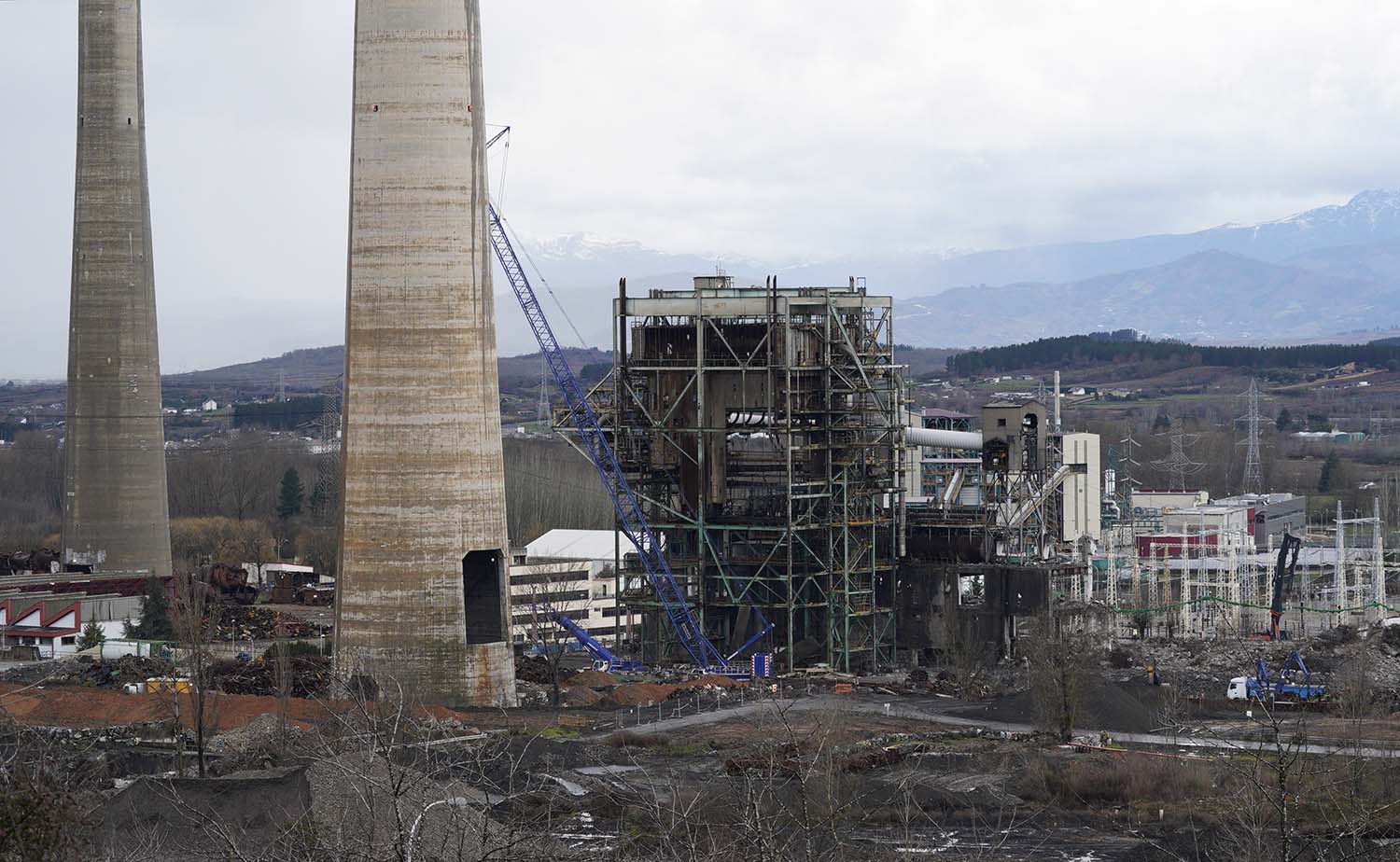 Central de Compostilla horas antes de ser demolida