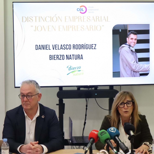 Daniel Velasco, de Bierzo Natura, premio Joven Empresario del CEL