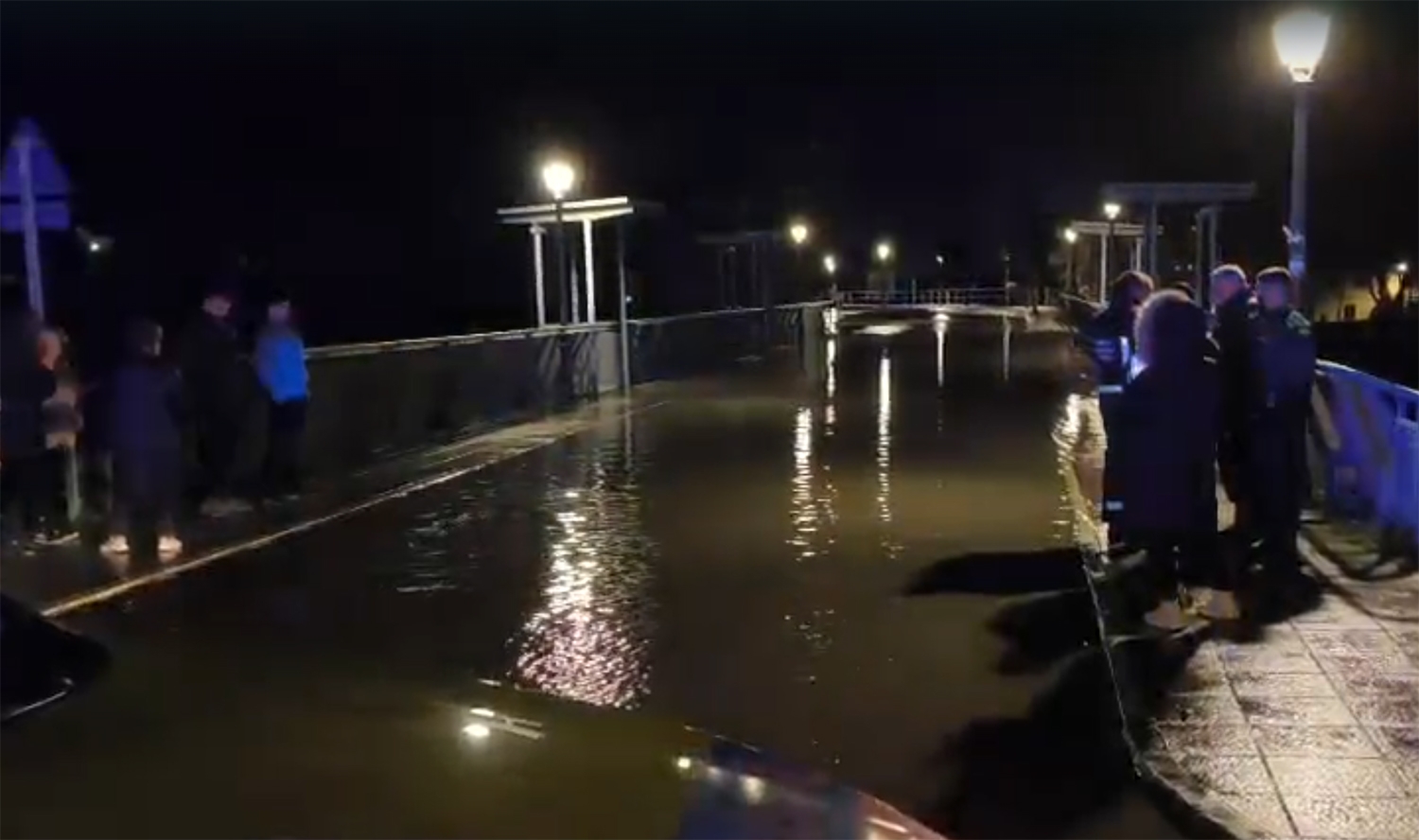 Desbordamiento del río Boeza en Bembibre 