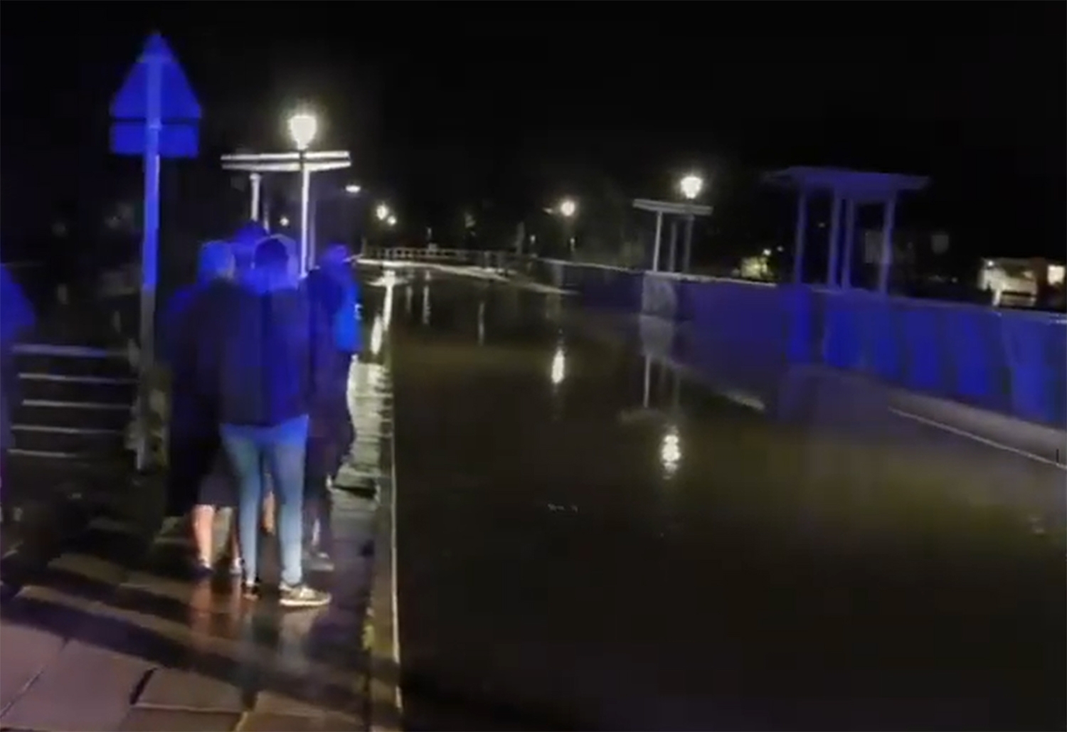 Desbordamiento del río Boeza en Bembibre