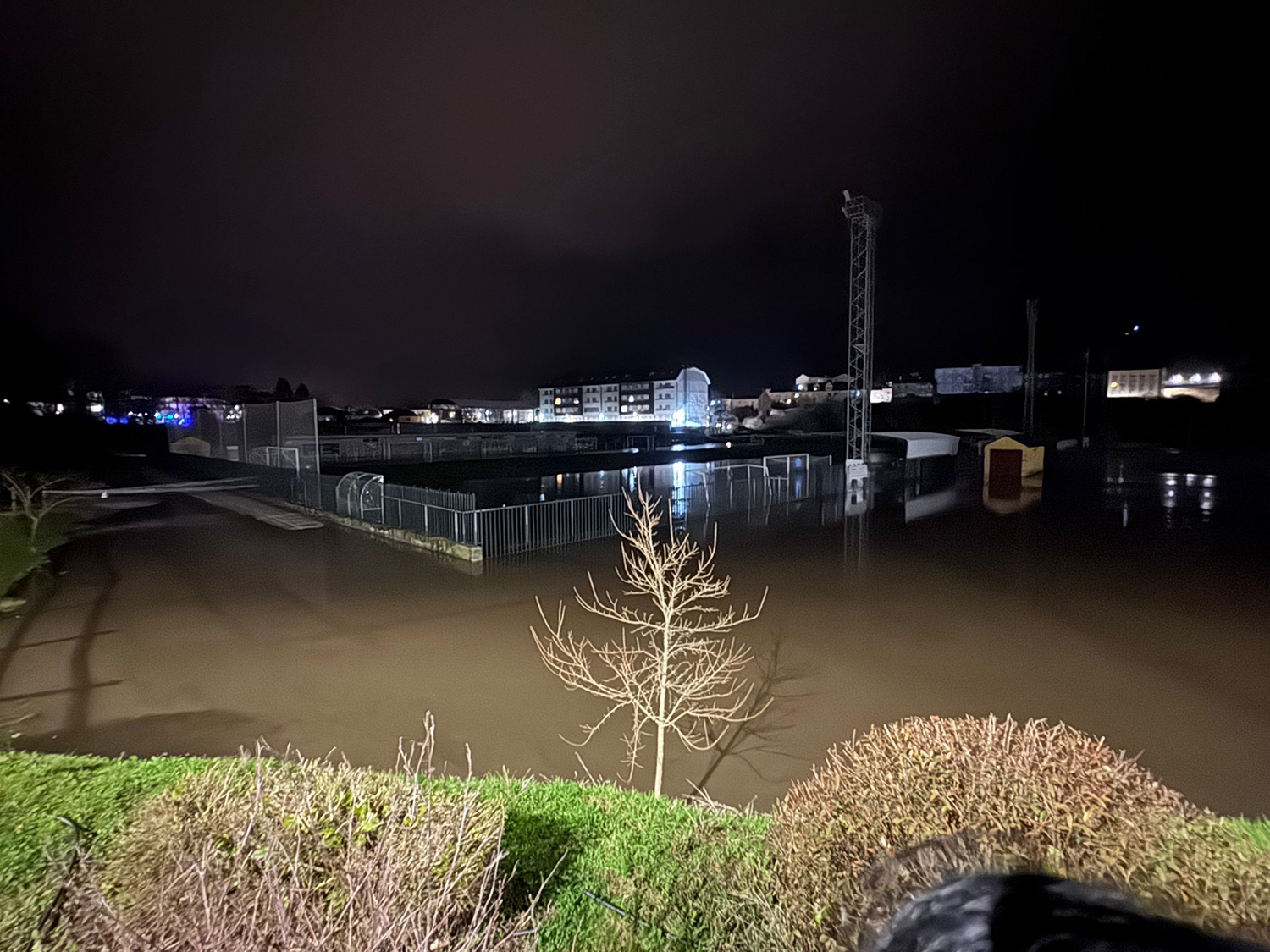 Desbordamiento del río Boeza en Bembibre 2