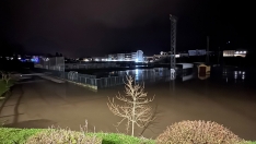 Desbordamiento del río Boeza en Bembibre 2