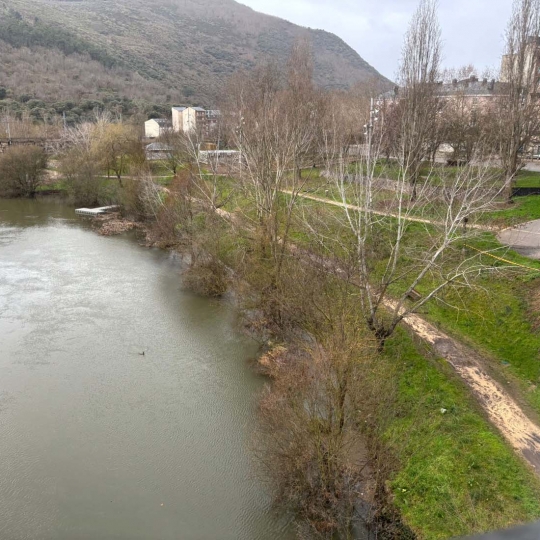 Desbordamiento del río Sil a su paso por Ponferrada 