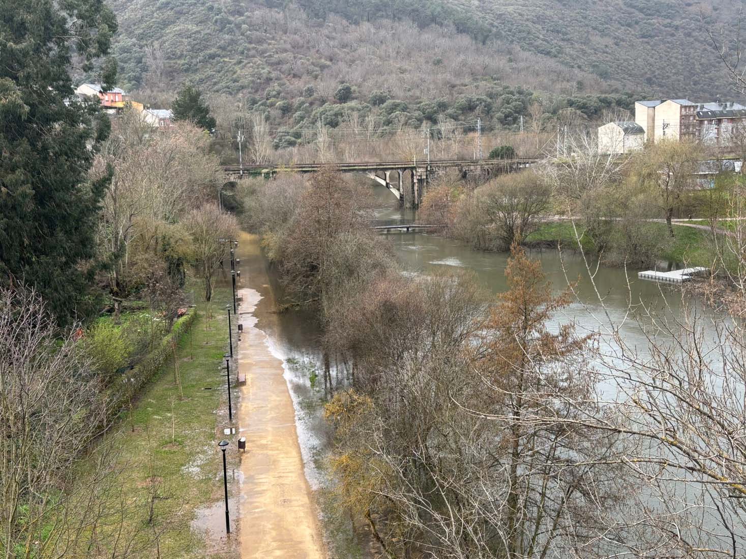 Desbordamiento del río Sil a su paso por Ponferrada (6)