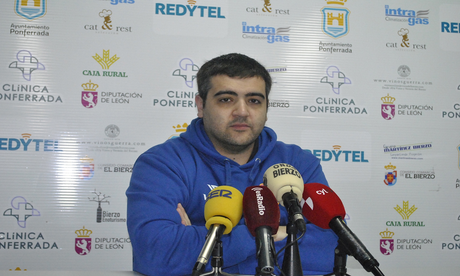 Oriol Pozo en rueda de prensa