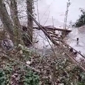 Puente colgante de Villaverde de la Abadía