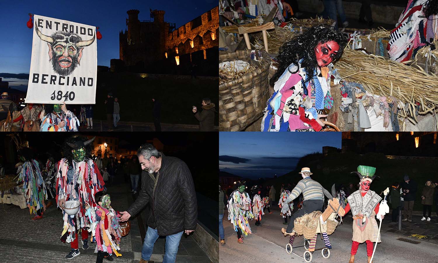 Collage entroido berciano 