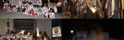 Collage quema entroido berciano 