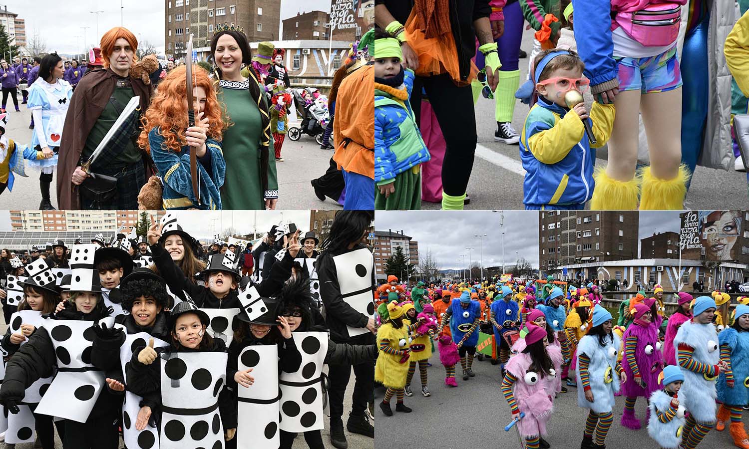 Collage carnaval infantil Ponferrada 