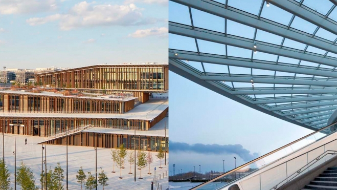 Estación de Saint Denis en Francia y estación de Mons en Bélgica