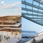 Estación de Saint Denis en Francia y estación de Mons en Bélgica