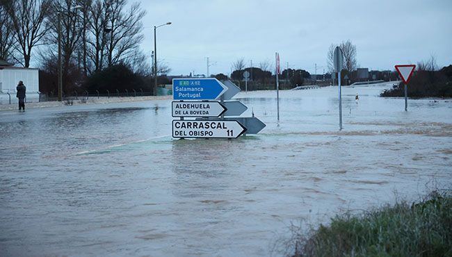 Intensas lluvias en la provincia de Salamanca