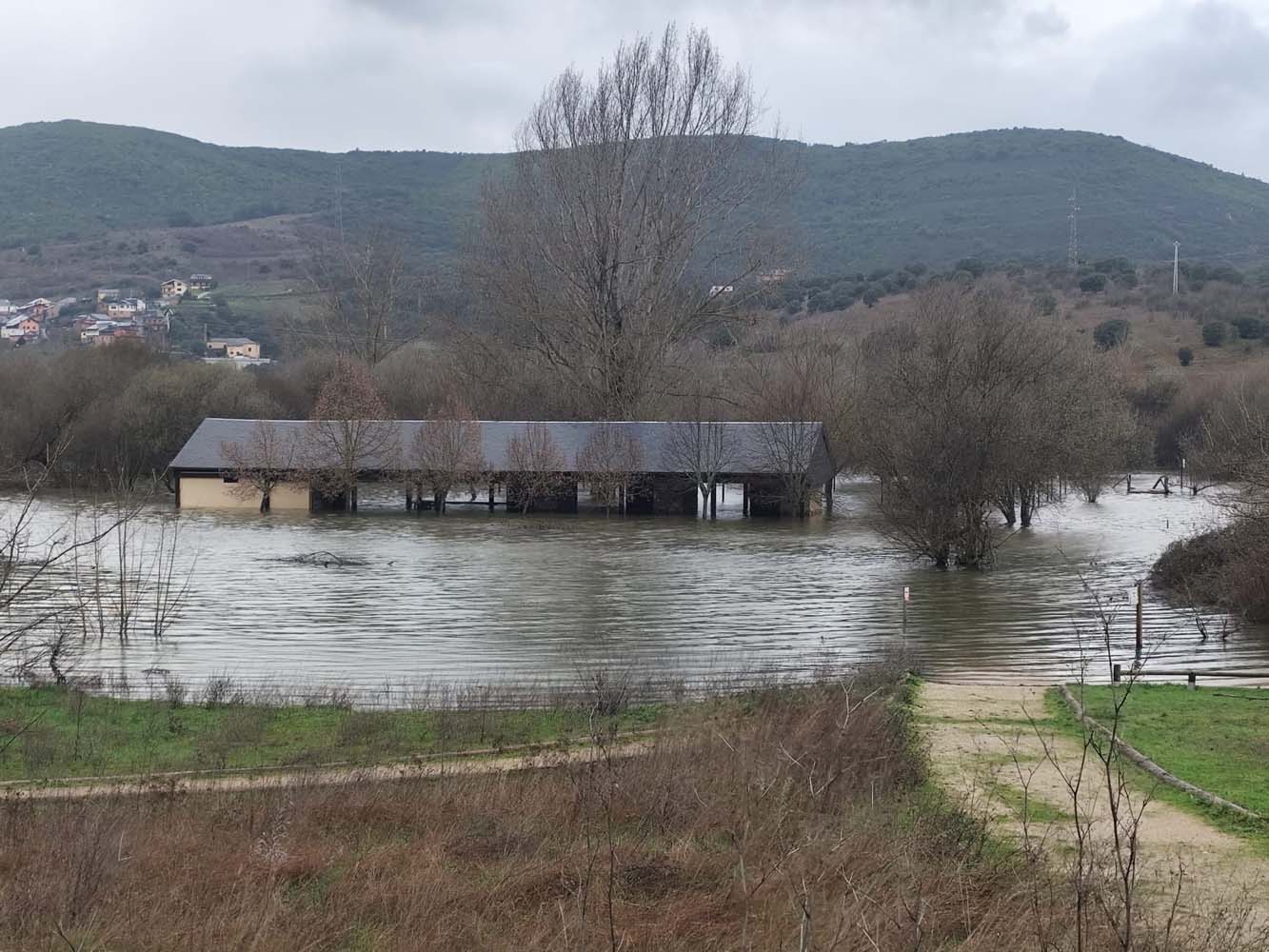 Crecida del lago de Carucedo