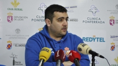 Oriol Pozo antes del derbi provincial.