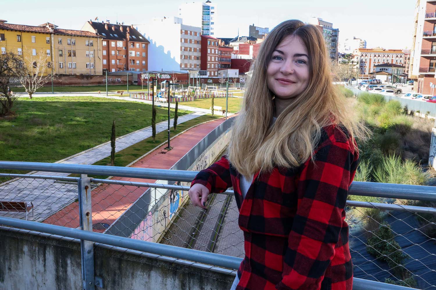 Carlos CampilloICAL. La Ukraniana Nadia en la ciudad de León donde vive 