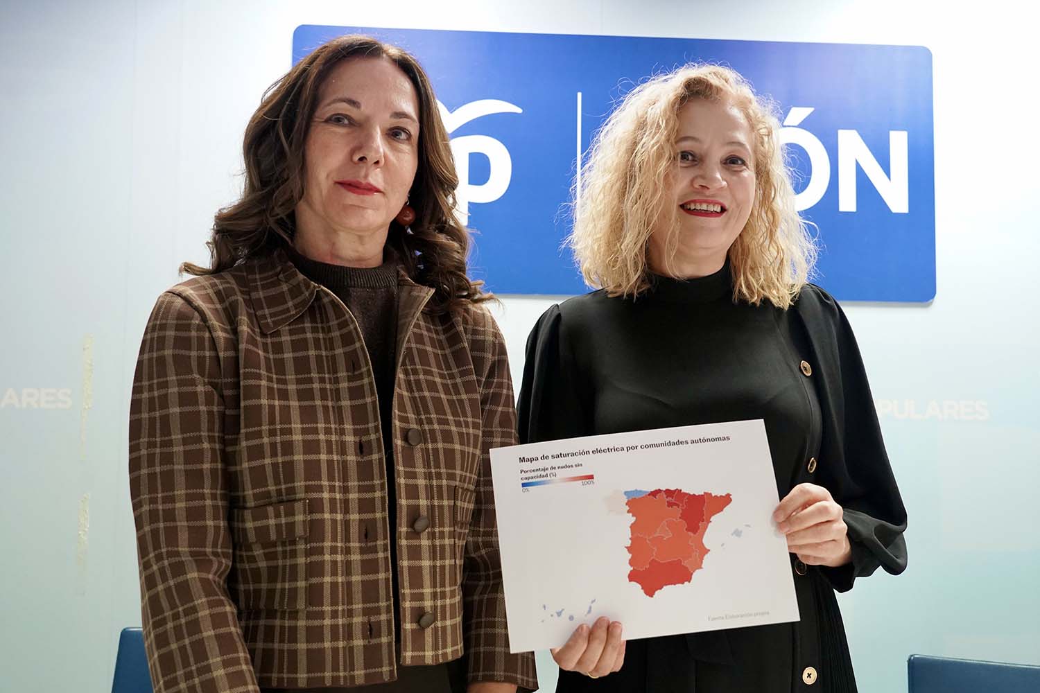 Carlos S. Campillo / ICAL . La diputada del Partido Popular de León, Silvia Franco, y la cabeza de lista a las Cortes por León, María José Álvarez,presentan varias propuestas registradas en el Congreso para garantizar el suministro energético, impulsar inversiones en el Corredor Atlántico e implementar la estrategia digital en la provincia