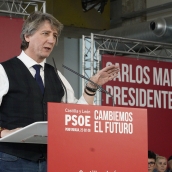 César Sánchez ICAL. El candidato Partido Socialista a la Presidencia de la Junta de Castilla y León, Carlos Martínez, intervienen en un acto público del partido . César Sánchez ICAL. El candidato Partido Socialista a la Presidencia de la Junta de Castilla y León, Carlos Martínez, intervienen en un acto público del partido .